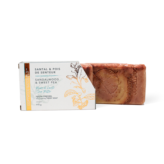 Driftwood Naturals Artisanal Body Soap - Sandalwood & Sweet Pea