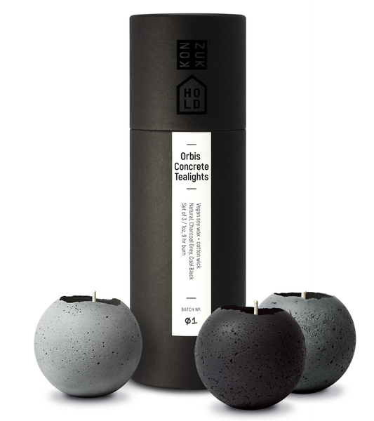 Konzuk Orbis Concrete Tealights x3 - Small